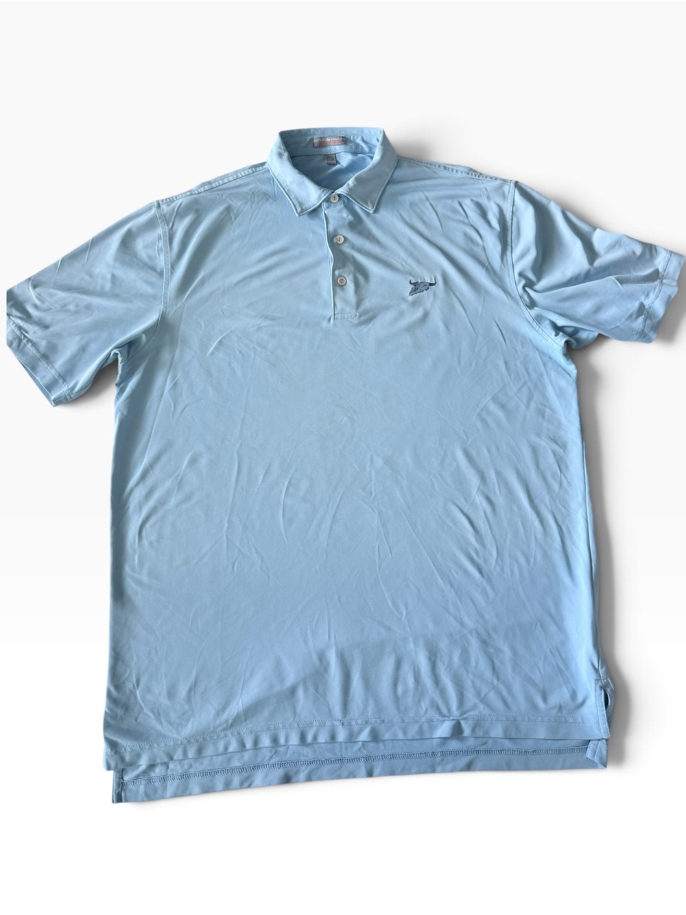 Peter Millar Summer Comfort Men’s L Light Blue Golf Performance Polo